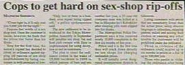 Cops Get Hard On Sex Shop Ripoffs