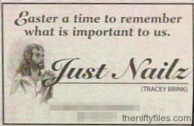 Easter - a time to remember what is important to us. Just Nailz.