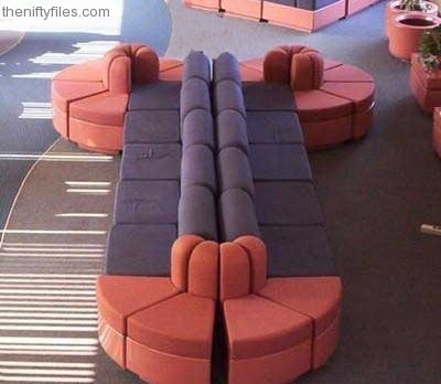Seats arranged to look like penis