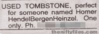 Used Tombstone